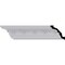Ekena Millwork 3 3/8"H x 3 1/2"P x 4 7/8"F x 94 1/2"L Lisbon Crown Moulding MLD03X04X05LI - alternate 1